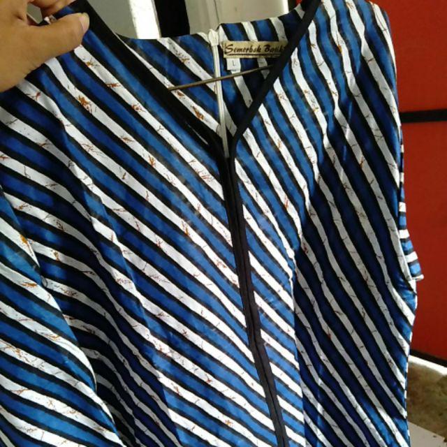 Tunik Rit Xeon Batik Modern Muslimah Kasual Kerja Cantik