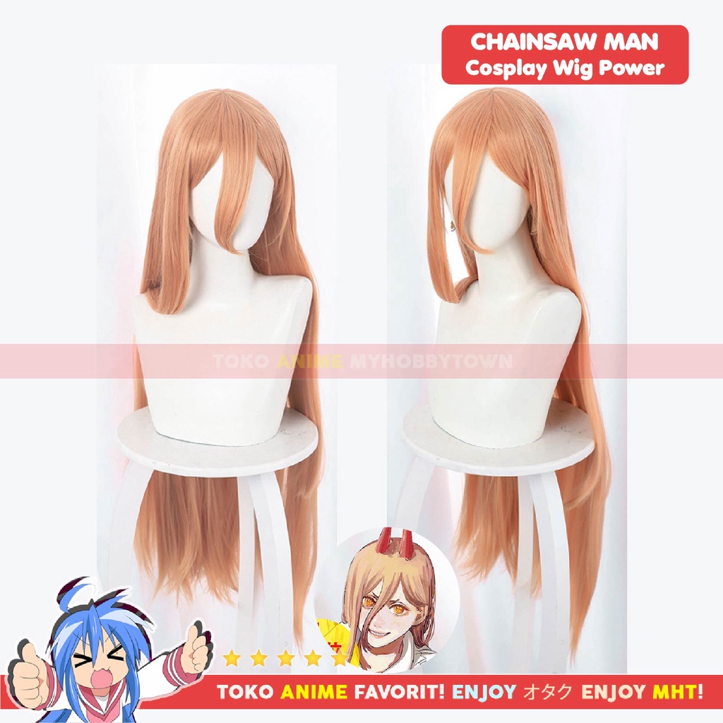 Wig Cosplay Anime Chainsaw Man : Power - Rambut Palsu