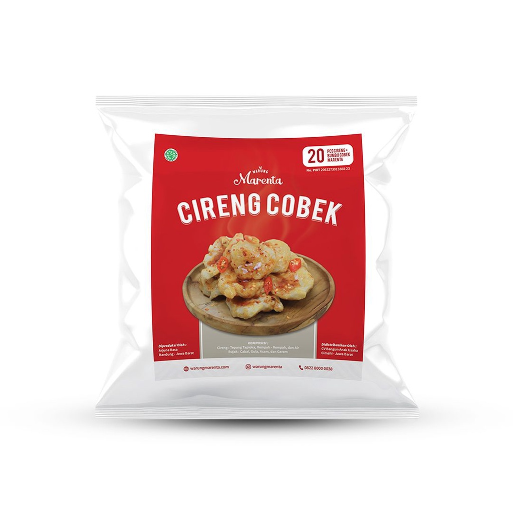 

Marenta Cireng Cobek Instan Khas Bandung Pedas manis gurih [ 360gr ]