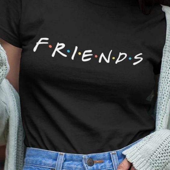 MYSTIQUE.ID-BAJU KAOS FRIENDS T-SHIRT LUCU DAN AESTHETIC