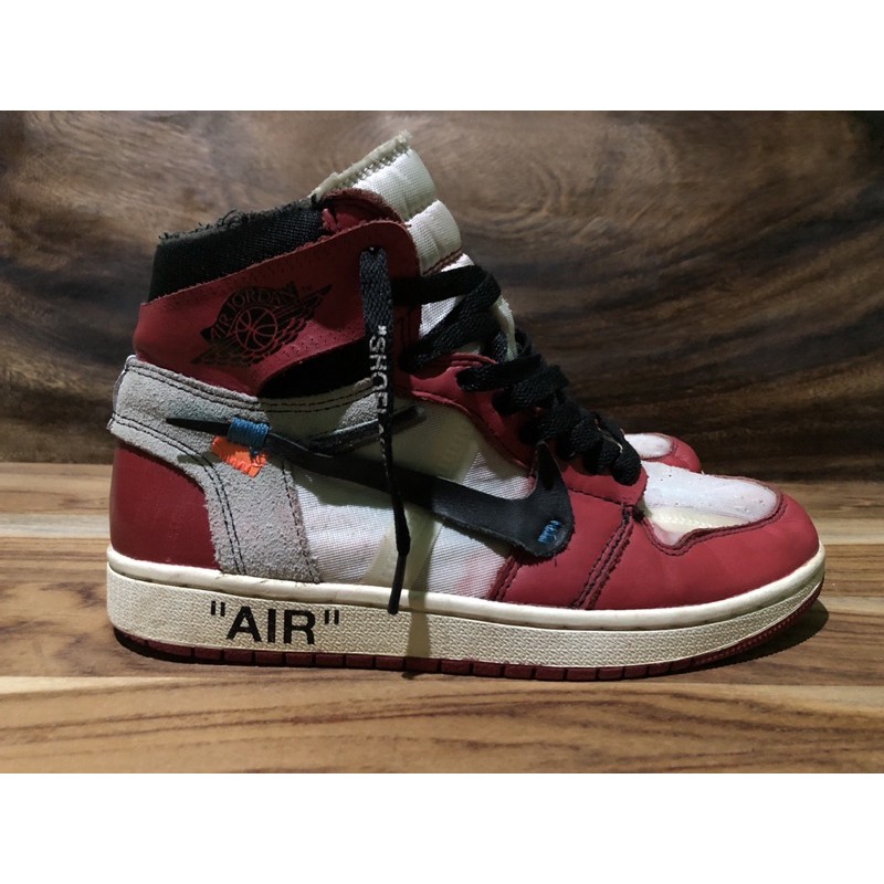 Sepatu Second NIKE AIR JORDAN 1 X OFF WHITE HIGH CHICAGO