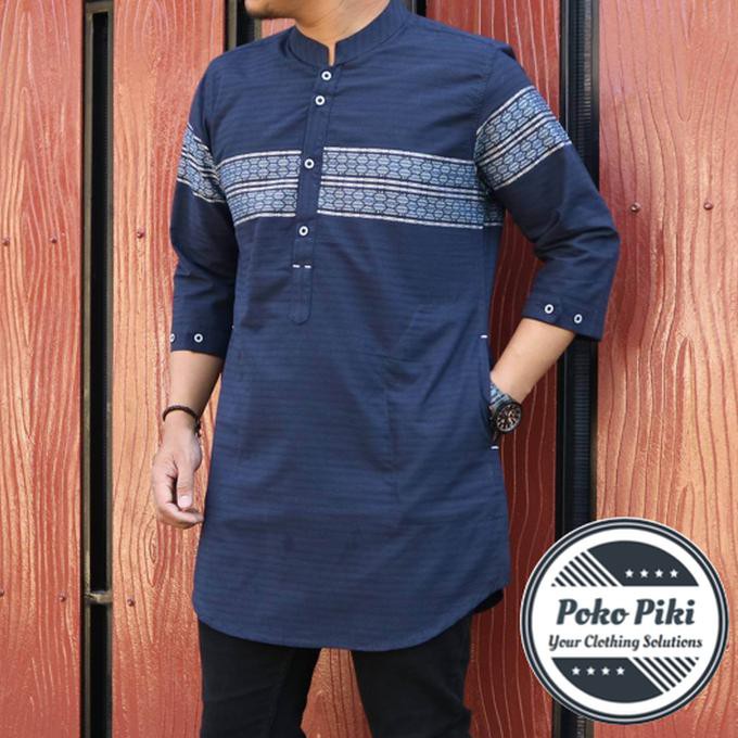 Koko Terbaru Baju Koko Pria Kurta Songket Tangan 3 4 Terbaru Kantong Samping 2019 Shopee Indonesia