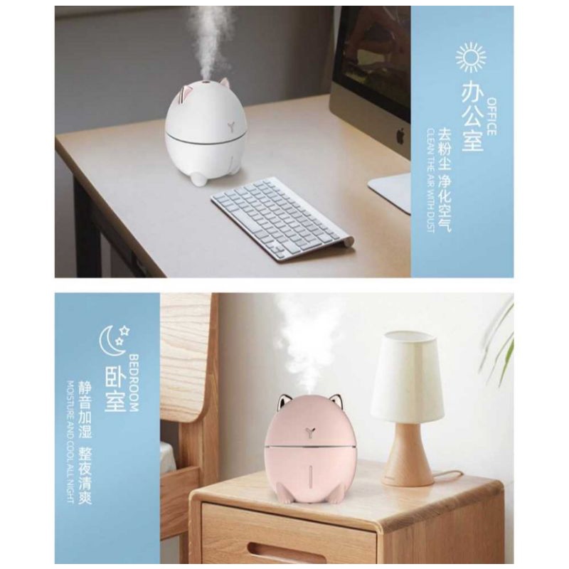 Humidifier Ultrasonic Pengharum Ruangan dengan Lampu malam