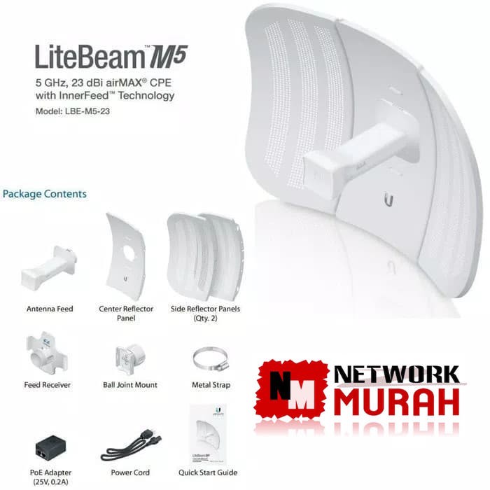 Ubiquiti Litebeam M5 / LBE M5 23dbi / lbe-m5