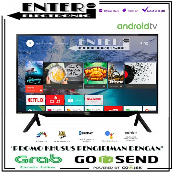 SHARP LED TV 2T C42BG1 - TV LED 42 INCH ANDROID TV AQUOS