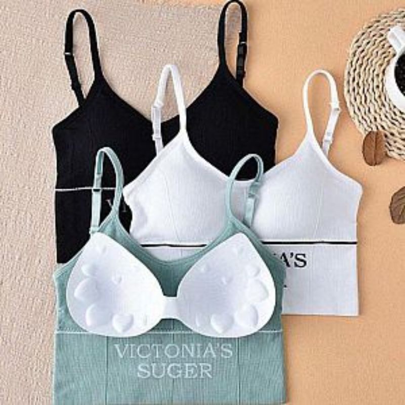 UND40 BRA WANITA TANPA KAWAT BAHAN HALUS PAKAIAN DALAM VICTONIA SUGAR