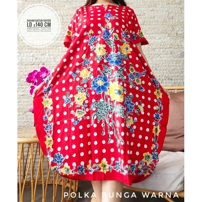 DASTER POLKA BUNGA WARNA