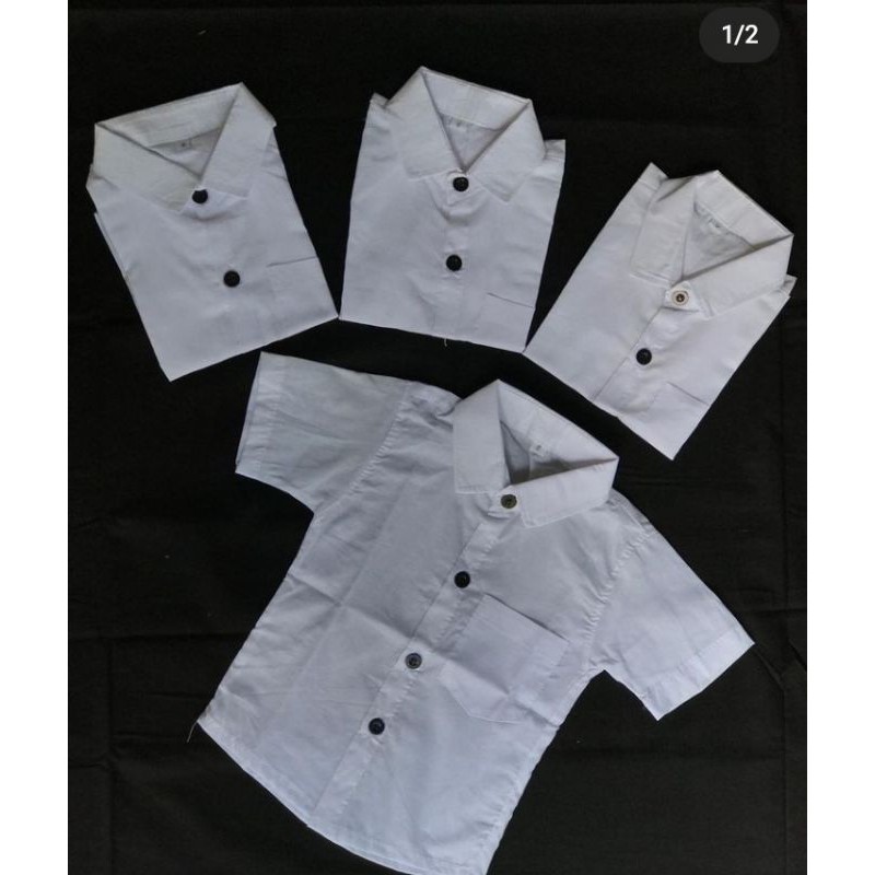 Baju Kemeja Anak Putih 0-1 tahun