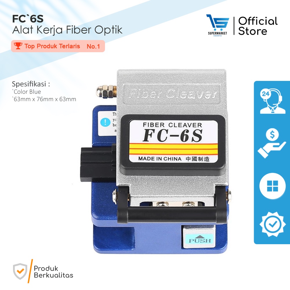 Fiber Cleaver Model Sumitomo FC-6S FO Fiber Optic - Optik Cleaver Fiber Optik FC6s