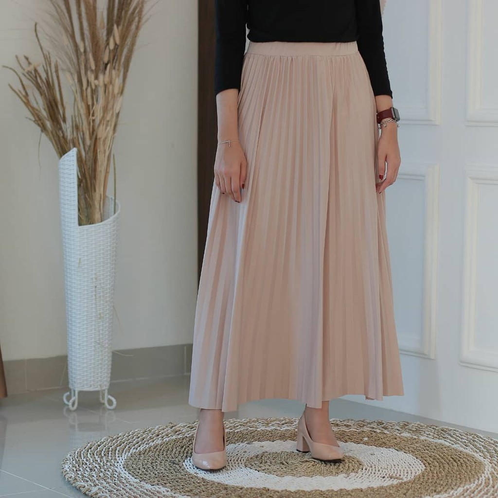 PLEATED SKIRT PREM UMBRELLA/ROK PLISKET IMPORT/MAXI SKIRT/ROK PLISKET LILAC/ROK PANJANG/FLARE SKIRT