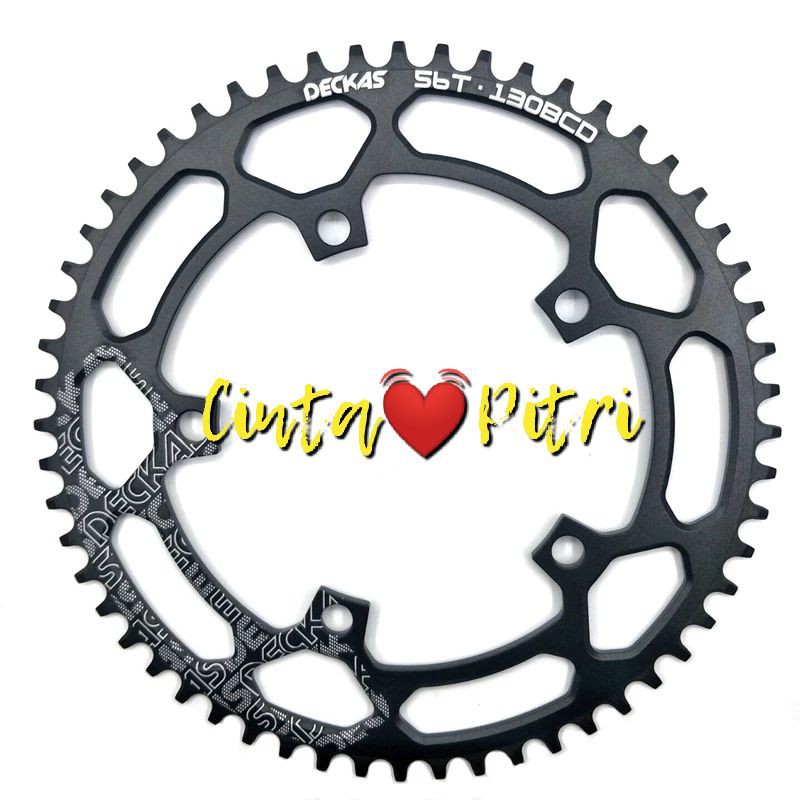 CHAINRING DECKAS 130 BCD 52T 54T 56T 58T ORIGINAL SEPEDA LIPAT MTB BMX CRANK CHAIN RING