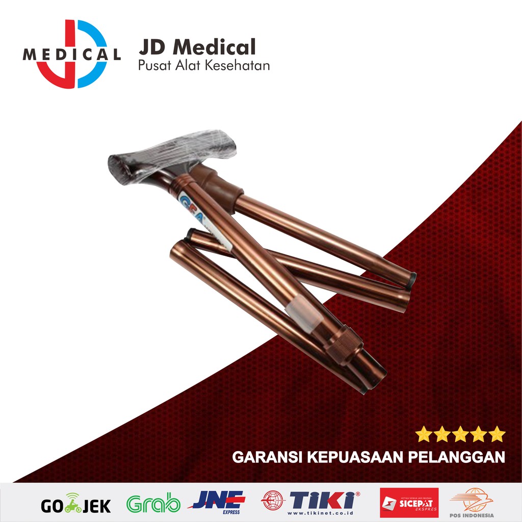 TONGKAT KAKI LIPAT / ALAT BANTU JALAN TONGKAT LIPAT GEA