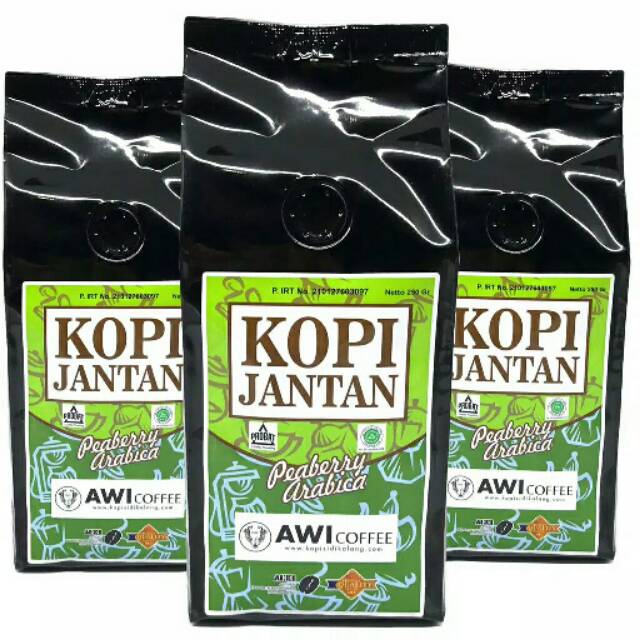 

Kopi jantan bubuk kemasan 250 gr