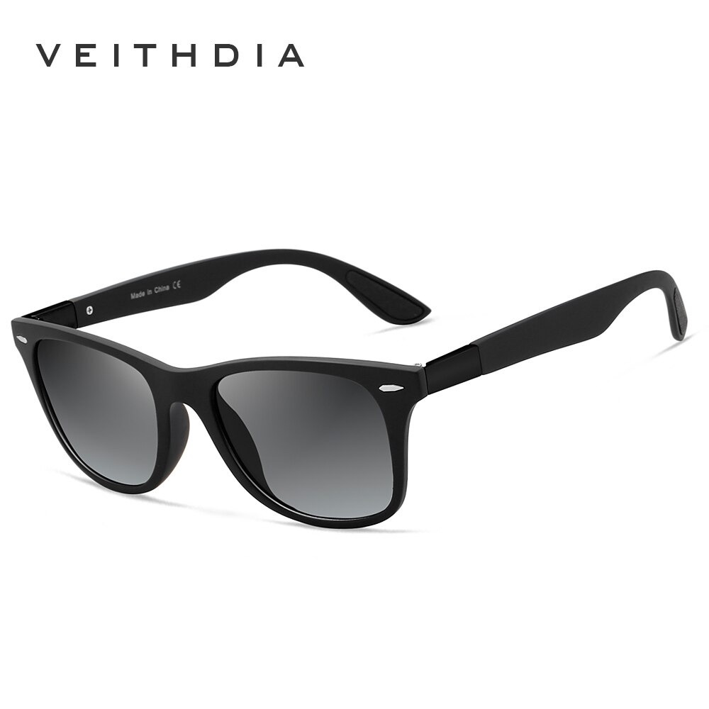 Veithdia Kacamata Classic UV Polarized Sunglasses - 7029 - Black