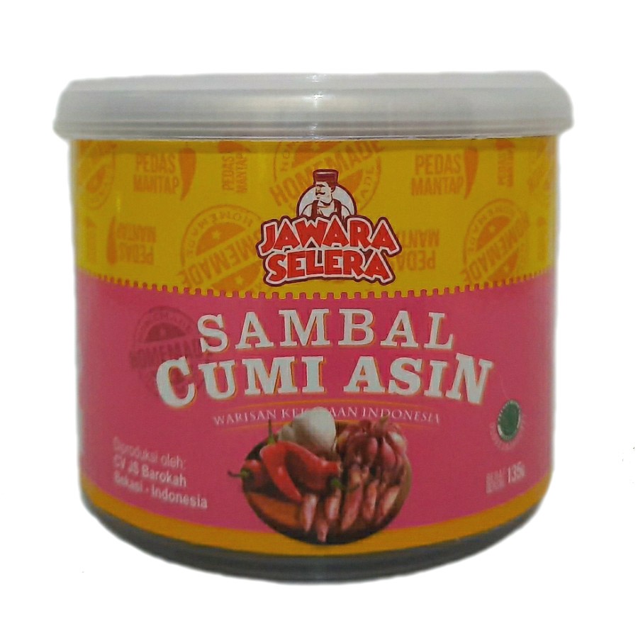 Sambal Cumi Asin Jawara Selera - 135Gram