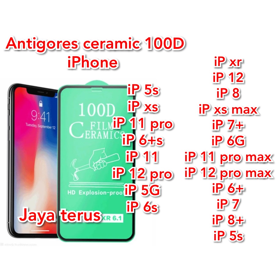 Infinix Hot 9Play AntiGores Ceramic 100D/Smart 3+/Smart 5/Smart 4/Hot S4/Hot 9/Hot 9Pro/Hot 8/Hot S5