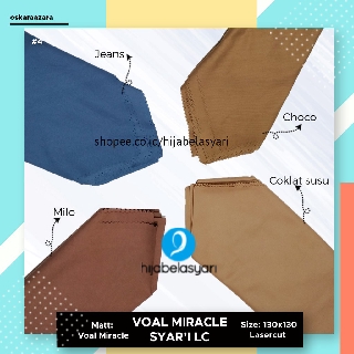PILIH WARNA Hijab Segi Empat Syar i Voal Laser cut PILIH WARNA Hijab Segi Empat Syar i Voal Laser cut