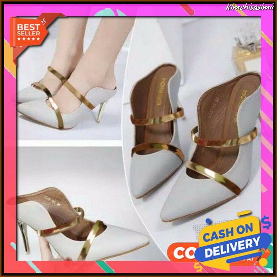 Heels Basic Batam 5 Cm Wanita Perempuan Wedding Keren 3 Cm Import Premium Sandal High Heels St15 Cre