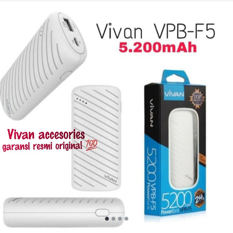VIVAN powerbank VPB-F5 5200Mah Original VIVAN