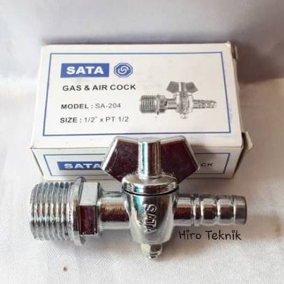 Kran Gas LPG SATA Single / Keran Gas Angin / Kran Oven Gas Water Heater Kompor Martabak Angin SATA