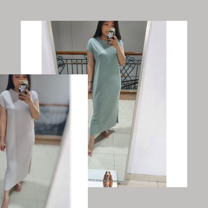Inner Dress Span Lengan Pendek