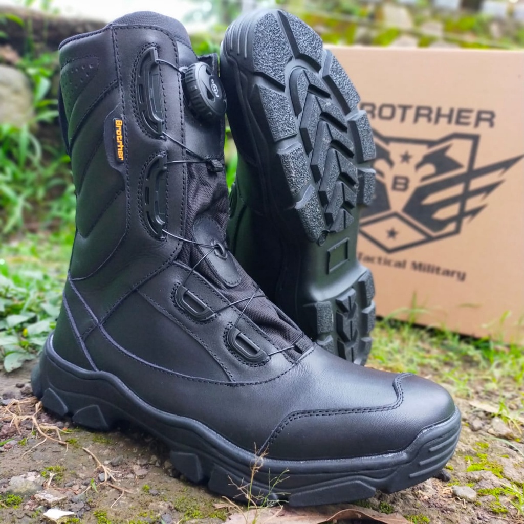 SEPATU PDL TALI PUTAR MODEL TERBARU BROTRHER BAHAN KULIT SAPI ASLI SEPATU PDL TNI POLRI SECURITY