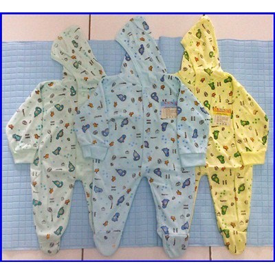 Jumper Bayi Tutup Kaki, Jumpsuit Bayi, Baju Kodok bayi,