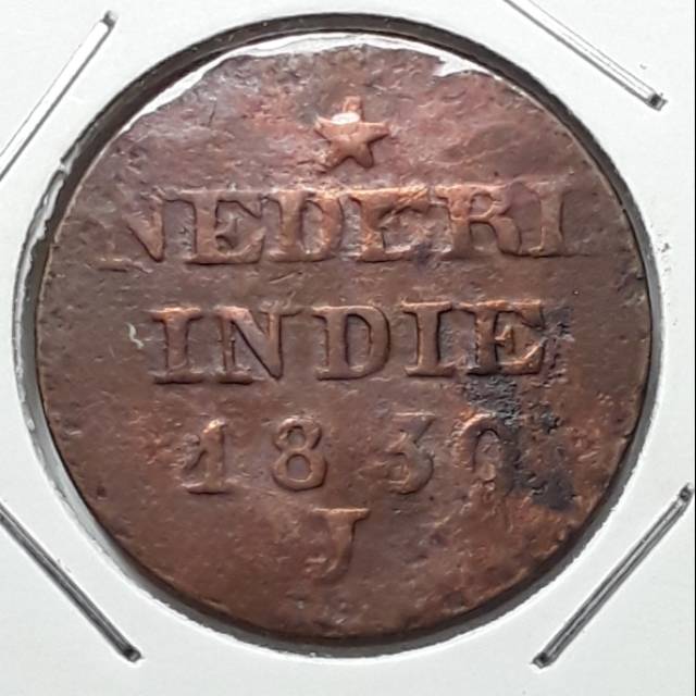 Koin nederl indie 2 cent 1839 J