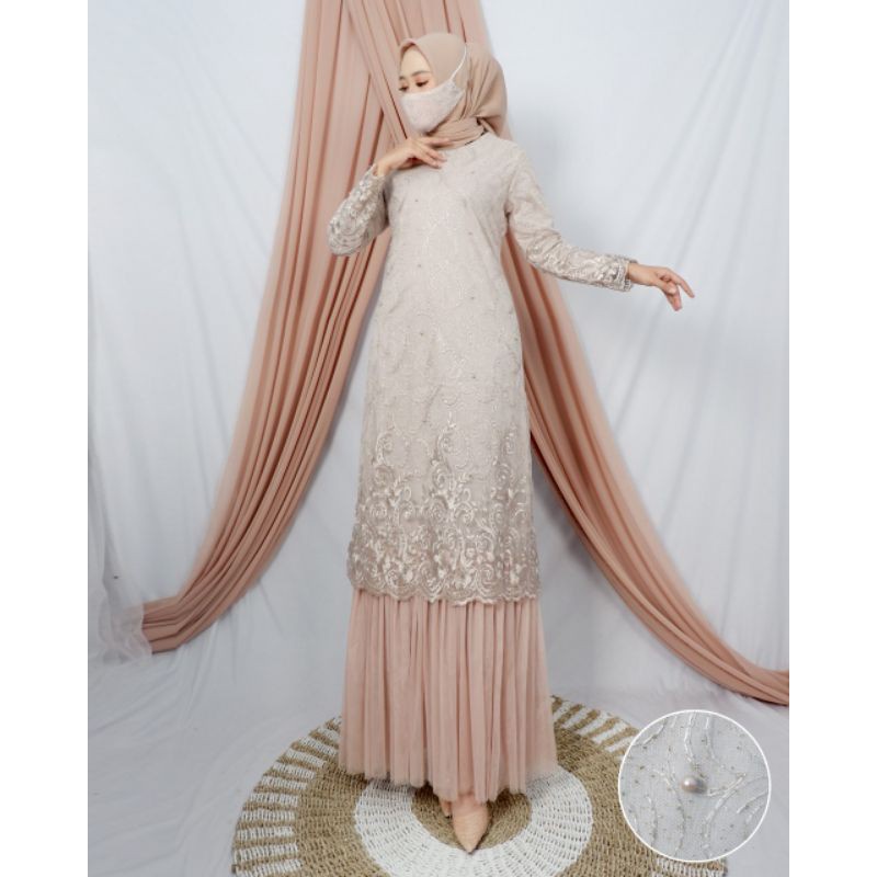(COD) DRESS TUTU PREMIUM DRESS TERBARU GAMIS TUTU ANDARA GAMIS PESTA KEBAYA MODERN GAMIS TILE GAMIS 