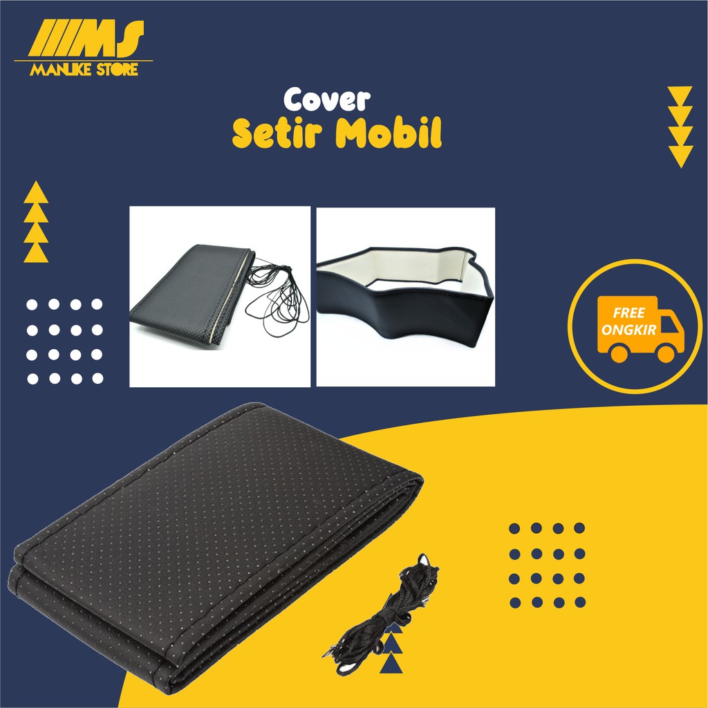 Cover setir mobil sarung stir mobil jahit