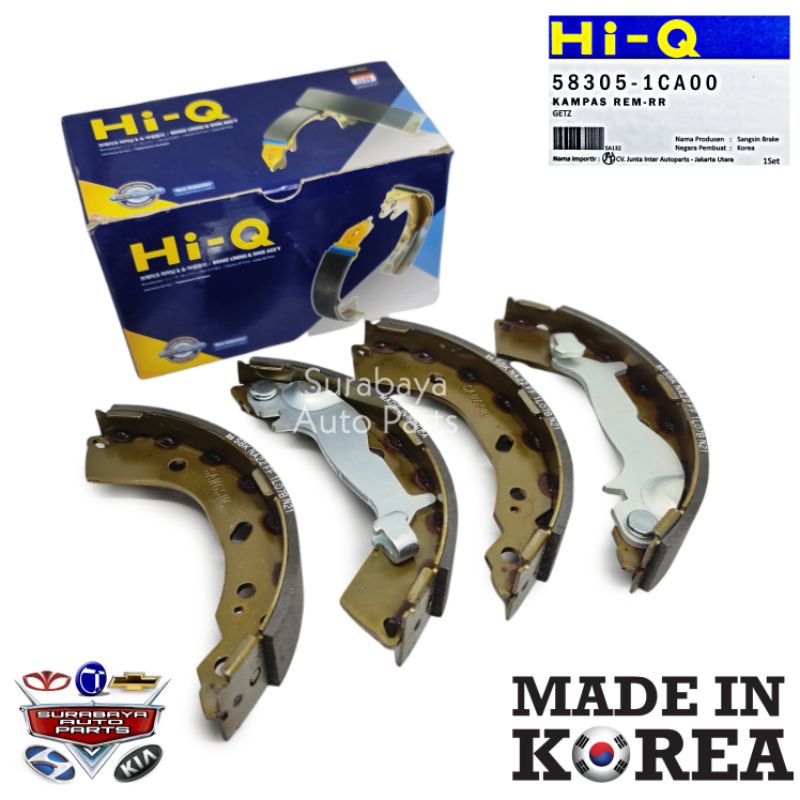 Kampas Rem Belakang Hyundai Getz