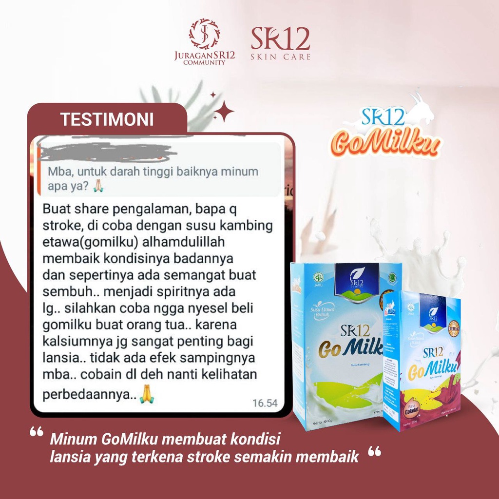 Susu Kambing Etawa Susu Etawaku Platinum Go Milku SR12 Susu Go Milku SR12 Susu Penggemuk Badan BPOM