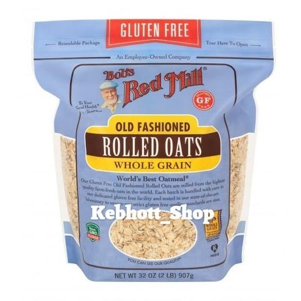 

Bob's Red Mill Gluten Free Old Fashioned Rolled Oats 907g Bob Red Mill ---Termurah---