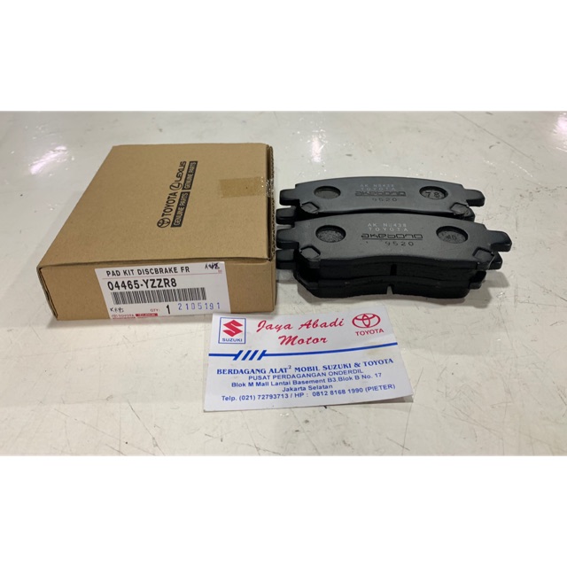 Kampas rem depan avanza rush original toyota