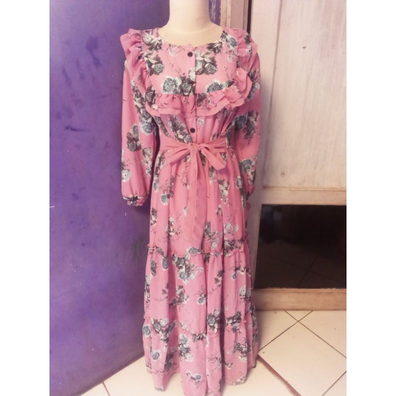 Gamis_Bunga_Ceruty