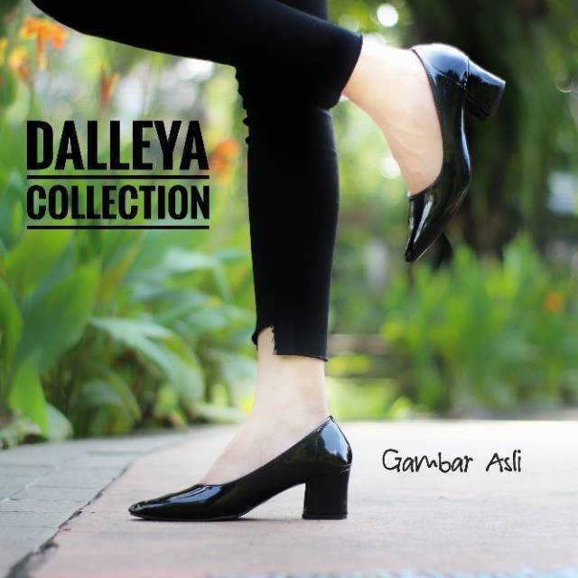 [BY Shoes] Lilyshoes LUIS VUIZ - Dalleya sepatu hak chunky / big pantofel wanita real pict Kerja