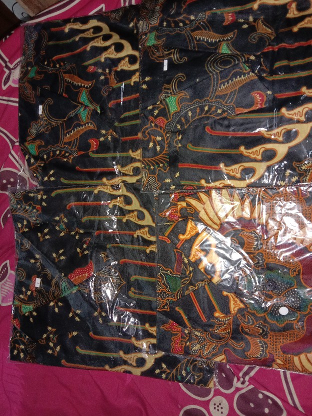 Batik Couple Keluarga Sania Ruffle Ori Ndoro Jowi Dnt Motif Kupu Sogan