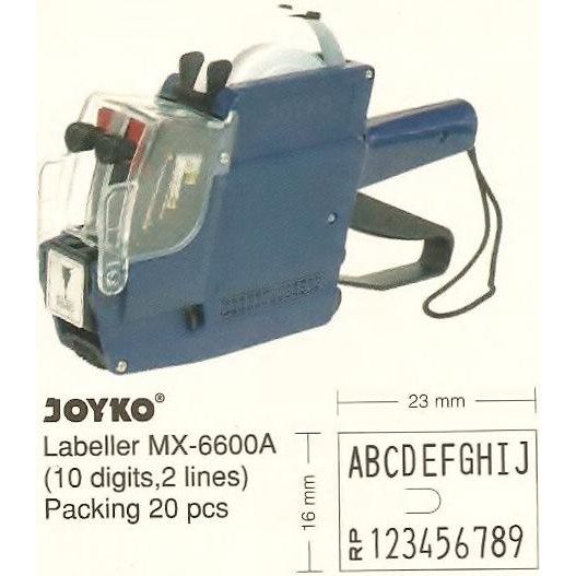 

[PROMO] MESIN TEMBAK ALAT LABEL HARGA 2 BARIS JOYKO 6600A [BISA COD]
