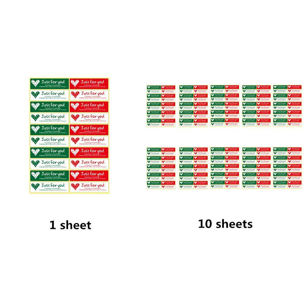 Suyo1per10lembar Just For You Sticker Dekorasi Kemasan Pernikahan Label Penyegel Empat Warna