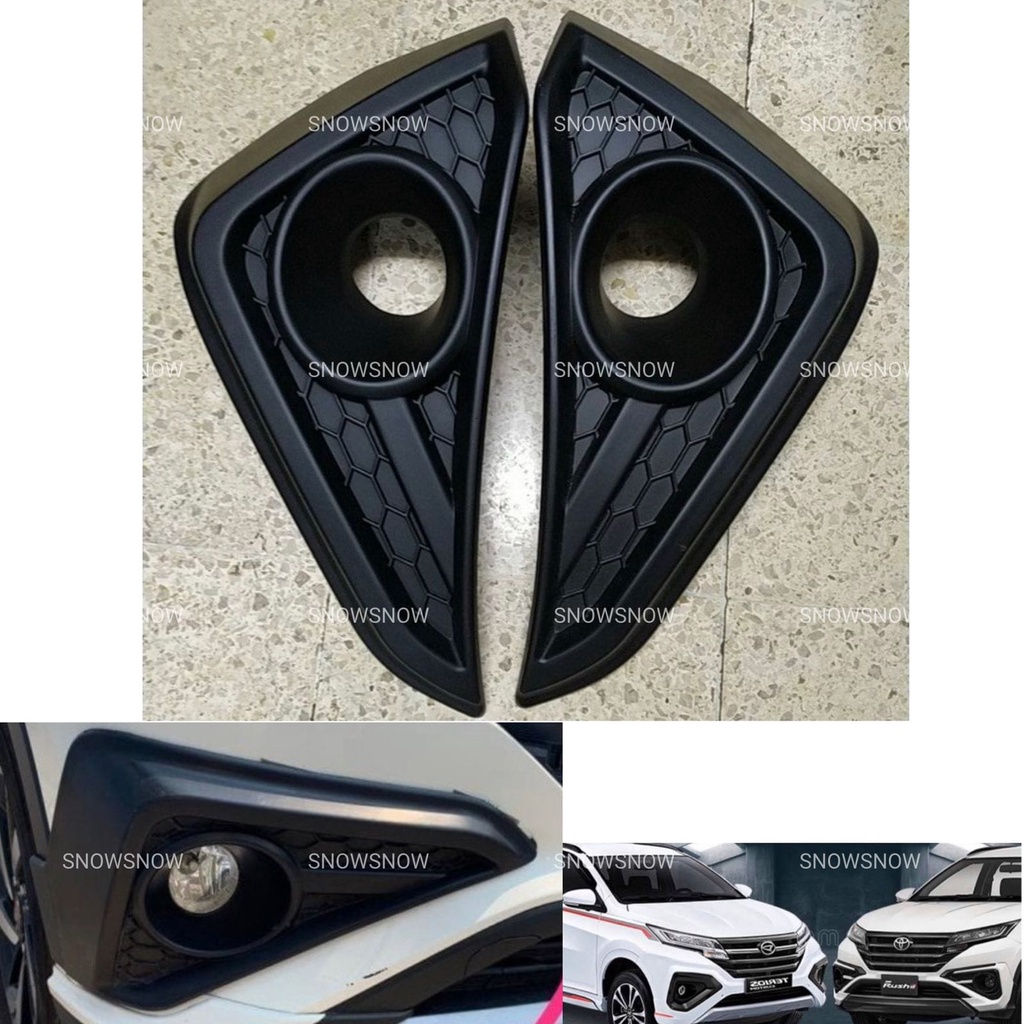 Cover Ring Foglamp All New Rush Terios 2018 2020 TRD Hitam