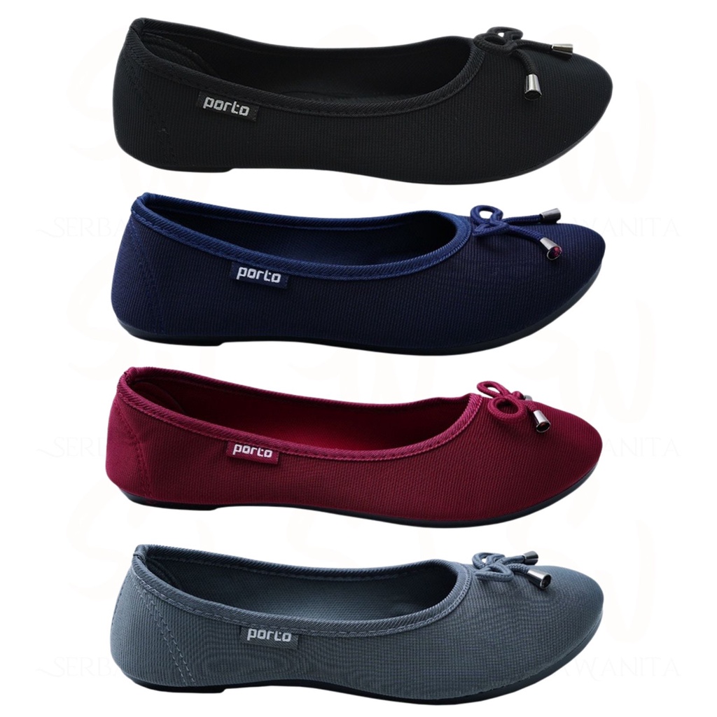 Sepatu Flatshoes Wanita Balet Korea Terbaru Porto BA202L