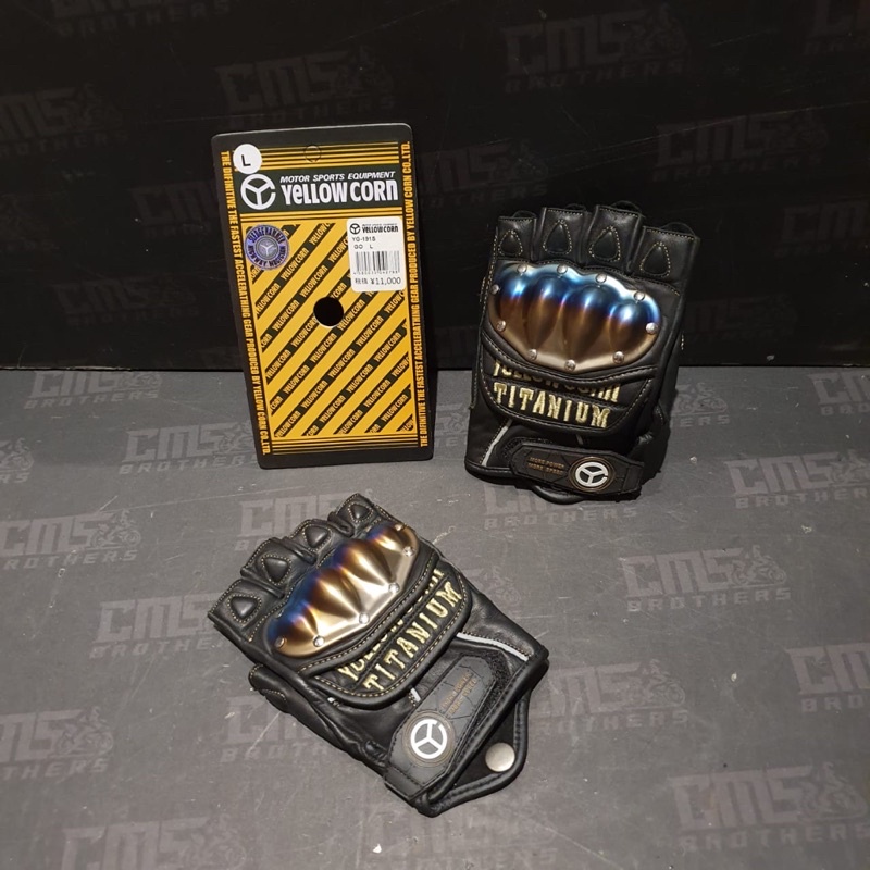Sarung Tangan Riding Gloves Yellow Corn YG-191S Gold