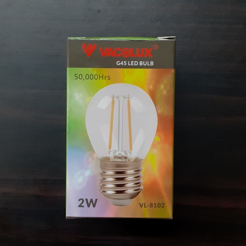 Bola Lampu Led Bulb Vacolux G45 VL-8102 2 Watt Lampu Filament 2 W