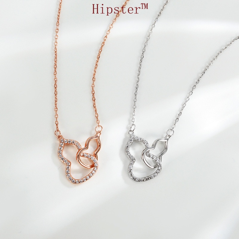 INS Cool Style Simple Fashion Calabash Pendent Slimming Necklace