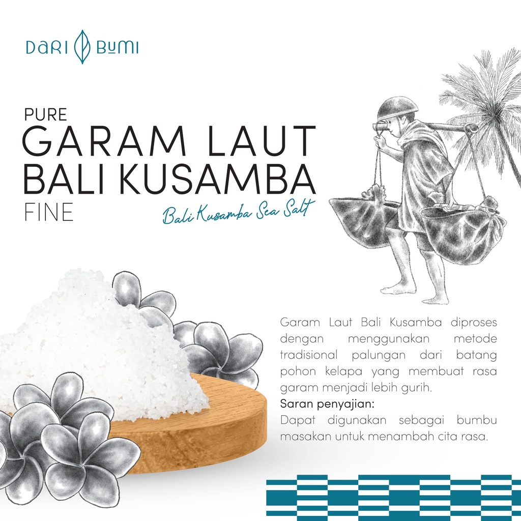 Garam Laut Bali Kusamba Dari Bumi Sea Salt Organik Original