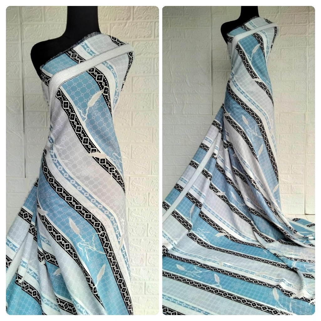 Kain Maxmara Lux motif Padi Oryza harga setengah meter