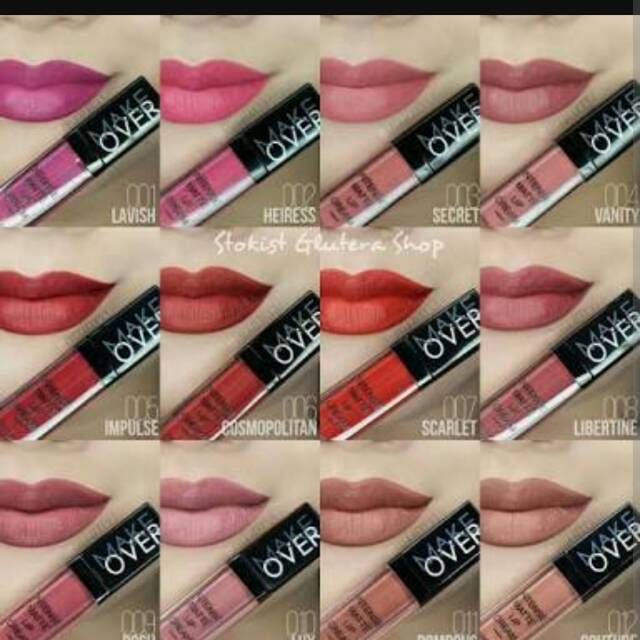  Makeover  INTENSE MATTE LIP  CREAM  Make Over  Shopee Indonesia