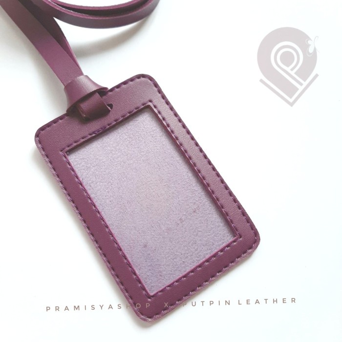 

Promo Bulan Ini Id Card Holder Faux Leather Single - Purple Trendi