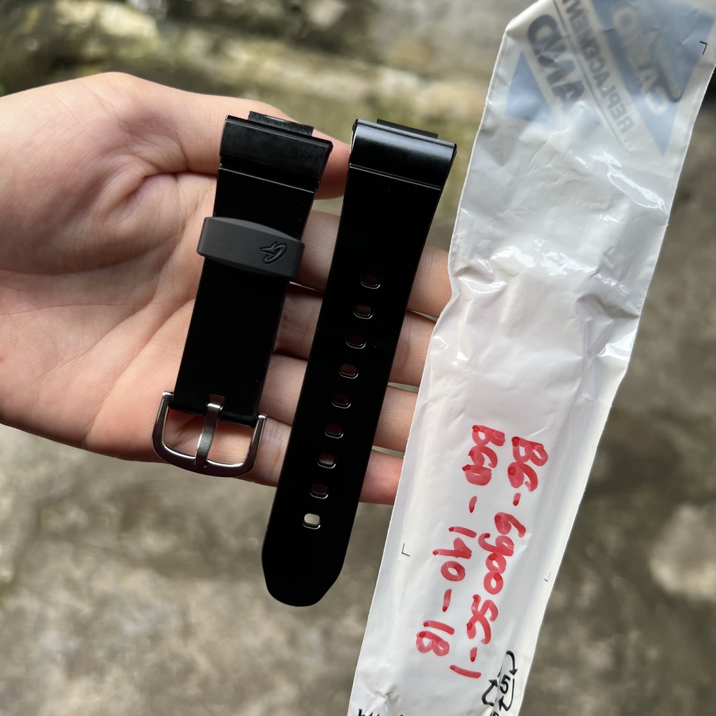 Tali jam tangan casio baby-g BG-6900SG 1 BGD-140 1B original strap band BG 6900SG BGD 140