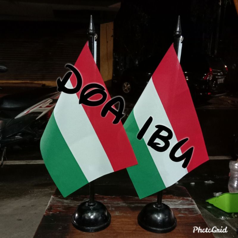 

best seller tiang kayu meja+bendera HUNGARIA ready stock